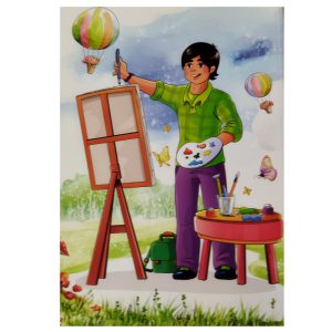 دفتر نقاشی پسرانه 40 برگ طرح پسر نقاش